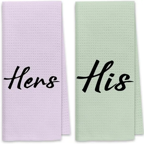 Miniatura 8 de DIBOR Love Quote - Toallas de baño para él y ella, paño de secado absorbente decorativo de amor, toallas de mano, paños de cocina, paños de cocina