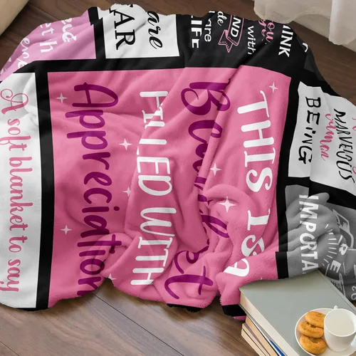 Miniatura 5 de Regalos de Navidad de Agradecimiento para Mujeres Manta 60"x50", Regalos de Agradecimiento para Compañeros de Trabajo, Regalo de Agradecimiento