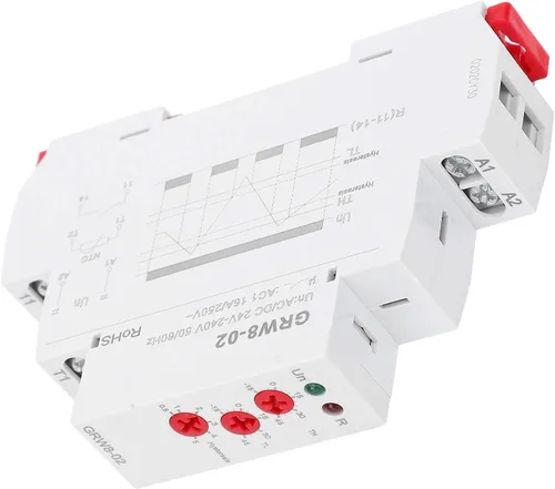 Miniatura 9 de Controlador de temperatura del termostato digital GRW8-02 Carril DIN AC DC 24V a 240V Relé Monitor de control de temperatura con sonda de prueba