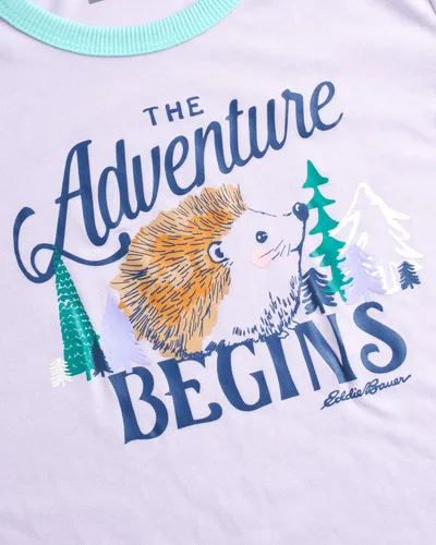 Miniatura 5 de Eddie Bauer Conjunto de pijama para niña, acogedor conjunto de ropa de dormir de invierno de forro polar, camisa de manga larga de 4 piezas