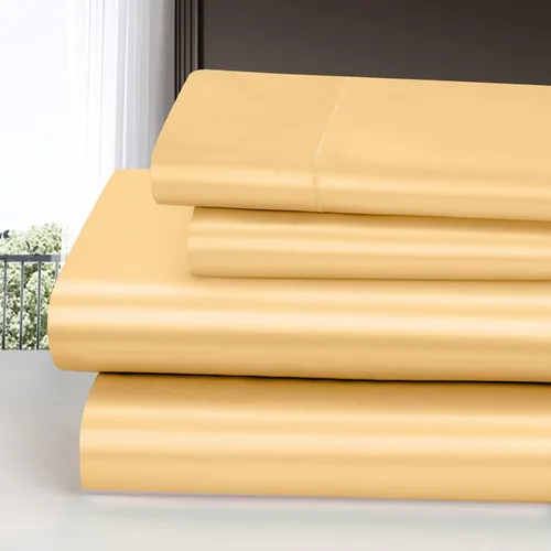 Miniatura 317 de Homiest Juego de sábanas de satén de lujo de 3 piezas con bolsillo profundo, 1 sábana bajera + 1 sábana encimera + 1 funda de almohada