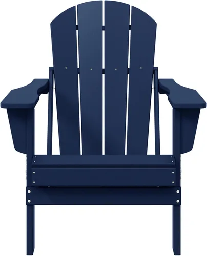 Miniatura 69 de WestinTrends Malibu HDPE - Silla plegable Adirondack de polietileno para exteriores, color negro