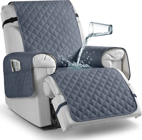 Miniatura 13 de TAOCOCO - Funda antideslizante para silla reclinable, funda para sofá, funda para silla reclinable pequeña con correas elásticas, protector