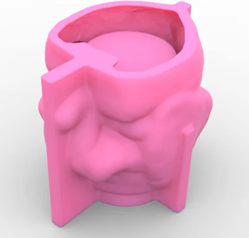 Miniatura 4 de Moldes de maceta de flores de hormigón de elefante sentado, maceta para plantas suculentas, moldes de silicona, molde de portavelas y portaplumas