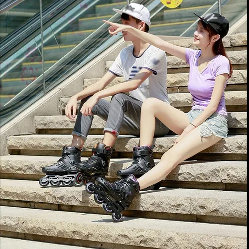 Miniatura 7 de Patines en línea para niñas y niños, patines profesionales para mujeres, hombres y adultos, cuchillas ajustables para principiantes