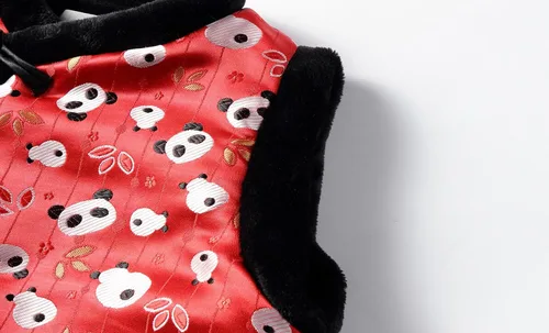 Miniatura 5 de Mud Kingdom Chaleco unisex para niños, forro polar, año nuevo chino, abotonado, vintage