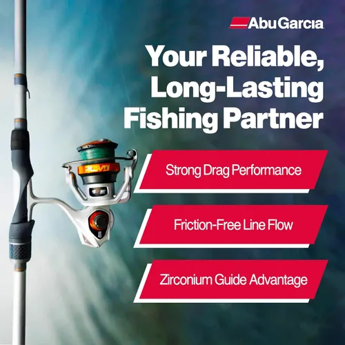 Miniatura 3 de Abu Garcia Revo X Carrete Giratorio y Combo de Caña de Pesca
