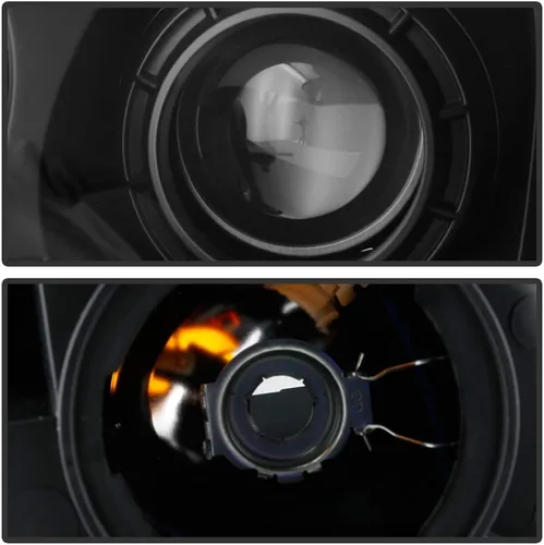 Miniatura 3 de ACANII - Para GMC Acadia 2007-2012 carcasa negra, proyector de faros delanteros, conjunto de pares de repuesto izquierdo+derecho