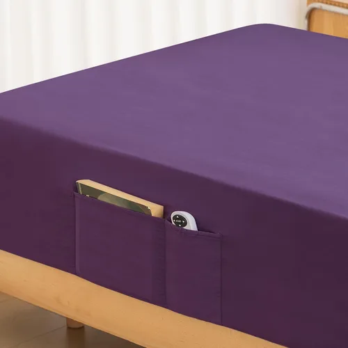 Miniatura 14 de Sábana bajera ajustable individual – Microfibra prémium 1800 súper suave y acogedora, resistente a las arrugas, la decoloración y el encogimiento
