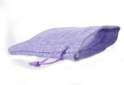 Miniatura 5 de Tvoip Paquete de 30 bolsas de arpillera con cordón, bolsas de regalo para bodas, fiestas y manualidades (morado claro, 4 x 5.5 pulgadas)