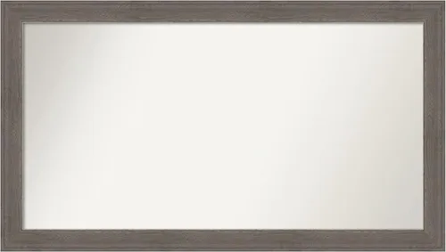 Miniatura 68 de Amanti Art Espejo de pared personalizado no biselado (24.5 x 24.5 pulgadas), marco gris marrón alta, varios tamaños personalizados, espejo de baño