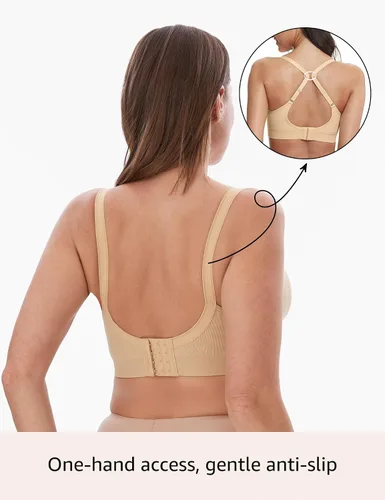 Miniatura 4 de HOFISH Brasier de maternidad sin costuras para mujer, paquete de 3