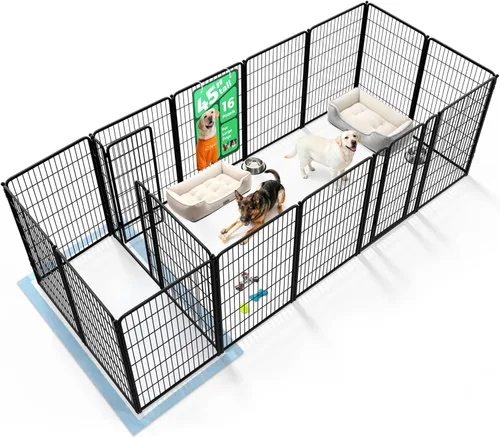 Miniatura 48 de FXW Homeplus Unleashed Corralito para Perros de Interior - Juego Sin Estrés y Seguro, Resistente de 24 Pulgadas 4 Paneles Corral para Cachorros