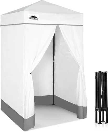Miniatura 14 de EAGLE PEAK Flex Ultra Compact 4x4 Toldo desplegable, refugio solar, vestidor, toldo portátil de privacidad para piscina, sesiones de fotos