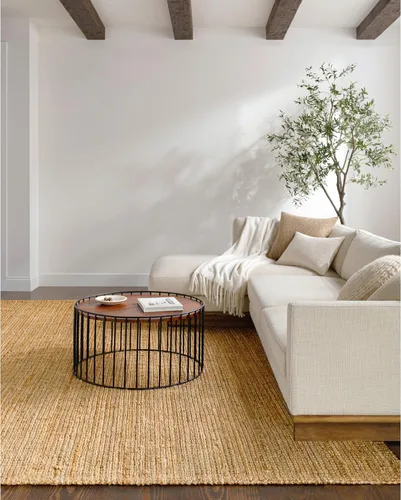 Livabliss x Becki Owens Calla Cottage - Alfombra cuadrada, 8 x 8 pies, color marrón, (8 pies)