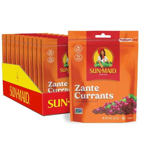 Miniatura 8 de Sun-Maid California Sun-Dried Zante Currants – Paquete de 4 bolsas resellables de 8 onzas – Frutas secas para aperitivos navideños y tablas