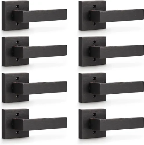 Miniatura 91 de KNOBWELL - Juego de cerradura con 1 picaporte resistente para puertas de una cara, ideal para puertas interiores reversibles, 0.93 libras