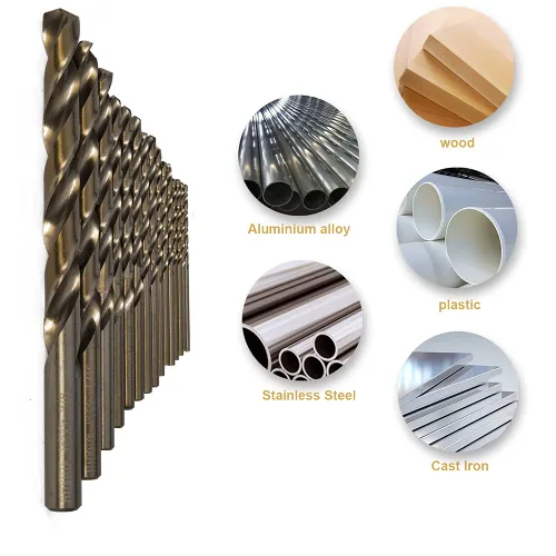 Miniatura 3 de HIDOTOL Juego de brocas de cobalto, 15 unidades + 6 piezas gratis, brocas M35 de alta velocidad para metal endurecido, acero inoxidable, hierro