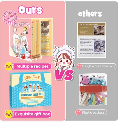 Miniatura 6 de Toyze Regalos de cumpleaños para niñas de 3 a 8 años Cosas lindas Delantal para niñas Juegos de cocina para niños Juguetes para niños pequeños Gorro