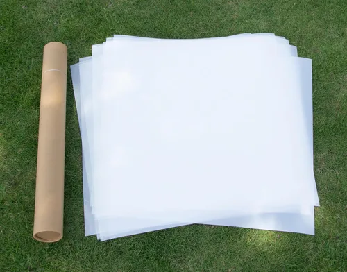 Miniatura 7 de 10 hojas de plantillas de Mylar en blanco de 10 mil, hojas de plantillas en blanco de PET translúcido lechoso de 12 x 12 pulgadas