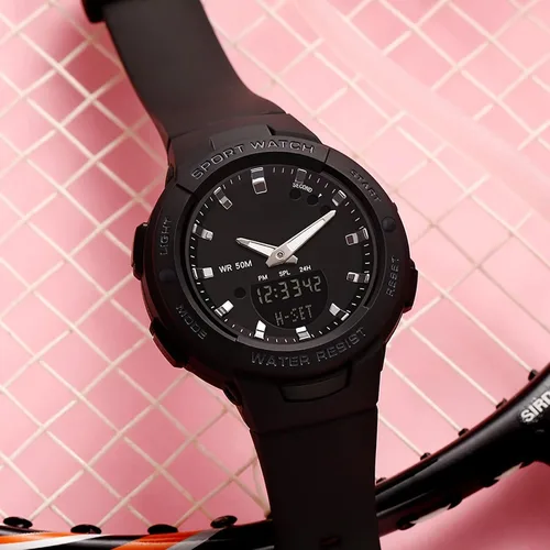 Miniatura 2 de findtime Relojes analógicos digitales deportivos impermeables reloj de doble pantalla LED retroiluminación LED reloj de pulsera luminoso