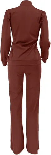 Miniatura 5 de DUOWEI Conjunto de ropa de esquí para mujer, ropa deportiva de moda, pantalones de dos piezas, conjunto de bolsillo, trajes de chándal para mujer