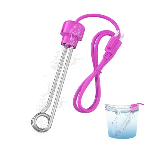 Calentador de agua de inmersión de 1200 W, calentador de agua de cubo de acero inoxidable 304, calentamiento rápido para bañera, agua de piscina y