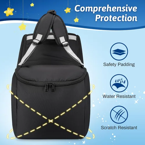 Miniatura 5 de YOREPEK Mochila acolchada para asiento de automóvil compatible con todos los asientos y bases de automóvil Nuna Pipa, bolsas de asiento de automóvil