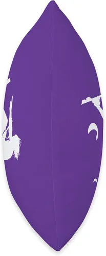 Miniatura 2 de Kitesurf Gifts and Surf Lover Tees by taiche Kitesurfer Somersaulting White Vector Silhouette Throw Pillow, 16x16, Multicolor
