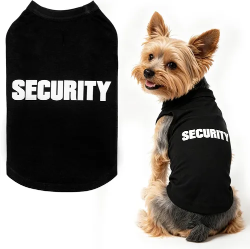 Miniatura 9 de BINGPET Camisas de Perro Policía, Camiseta de Perro Suave de Algodón, Traje Transpirable y Ligero para Perro Camiseta Sin Mangas Chaleco, Ropa