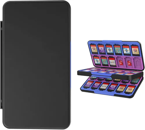 Miniatura 9 de Funda para tarjetas de juego Switch para Nintendo Switch/Switch OLED/Switch Lite, soporte para tarjetas de juegos con forro de color degradado