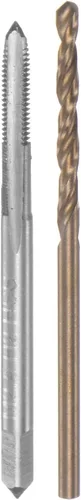Miniatura 8 de uxcell Juego de grifos y brocas, M12 x 1.25 H2 rectos, fresadora de roscas para máquina de flauta recta, 0.413 in de acero cobalto M35 de alta