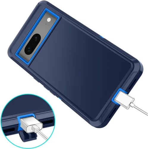 Miniatura 5 de I-HONVA Funda para Google Pixel 7 a Prueba de Golpes/Polvo/Caídas de 3 Capas con Protección Completa del Cuerpo [Sin Protector de Pantalla] Funda