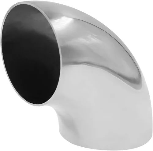 Miniatura 8 de Codo de escape de acero inoxidable, codo de curva de mandril de 90°, grosor TTZEZE de 0.059 in, material SUS304, tubo de escape de codo para tubo