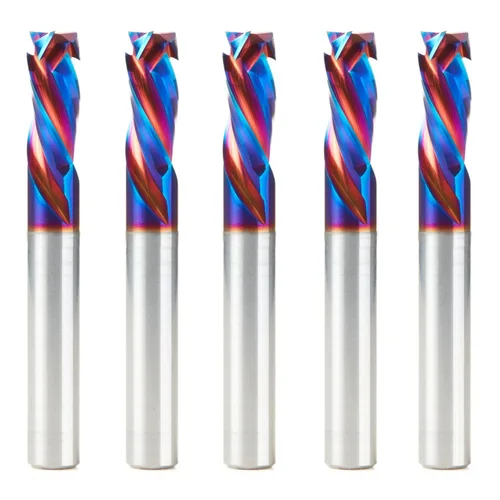 Miniatura 43 de Amana Tool Spektra Extreme Tool Life - Broca de router espiral de compresión CNC de carburo sólido, 46010-K, 3/8 D x 1-1/8 CH x 3/8 vástago x 3