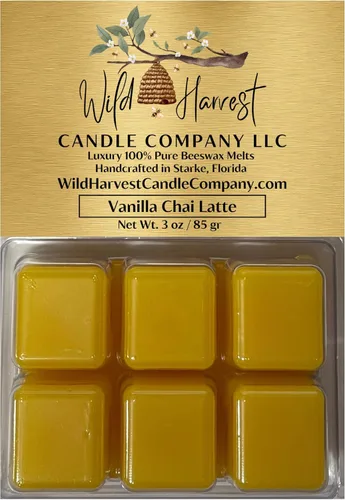 Miniatura 34 de Primera Respiración del Otoño Perfumado, 1 Paquete de Cera de Abejas Pura Derretida para Calentadores, Wild Harvest Candle Company, Tartas Cúbicas