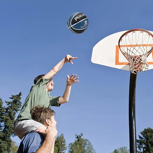 Miniatura 5 de Baloncesto para niños y adultos, tamaño 3 (22 pulgadas) y 5-7 (27.5-29.5 pulgadas) para juegos y entrenamiento en interiores/exteriores/piscina