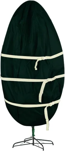Bolsa de almacenamiento vertical para árbol de Navidad, tela Oxford 600D, cubierta de polvo para árbol de Navidad, contenedor de almacenamiento para