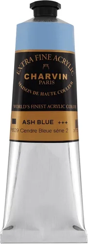 Miniatura 187 de Charvin Pintura acrílica profesional extrafina – verde absenta, tubo de 2.1 fl oz, pigmentos de triple fresado, resistente a la luz, pinturas