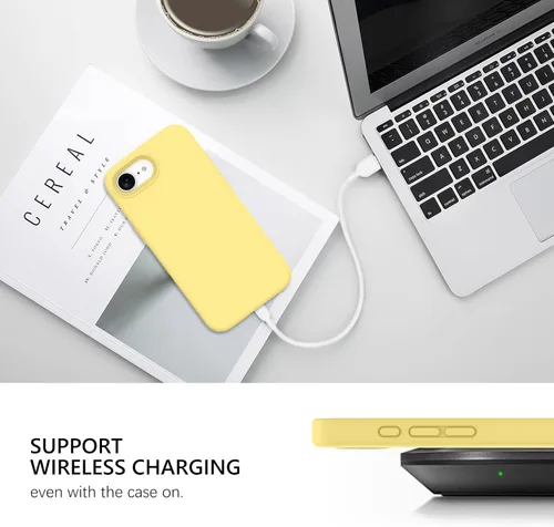 Miniatura 181 de GUAGUA Funda compatible con iPhone 17 Pro Max de 6.9 pulgadas, silicona líquida, goma de gel suave, delgada, forro de microfibra delgada