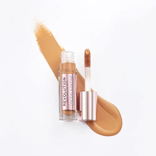 Miniatura 3 de Makeup Revolution Oculta y define el corrector, cobertura completa y acabado mate, C11.5 para tonos de piel medianos/bronceados, vegano y libre