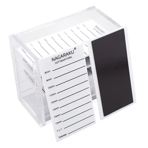 NAGARAKU Caja de almacenamiento magnética para extensiones de pestañas, caja organizadora de pestañas postizas, 5 capas, a prueba de polvo,