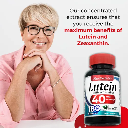 Miniatura 4 de FITO MEDIC'S Lab Luteína 180 Cápsulas 40 mg Suplementos de Luteína 40 mg Luteína y zeaxantina Extracto Concentrado Luteína 40 mg
