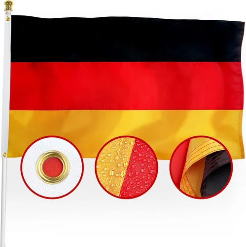 Miniatura 16 de XIFAN Bandera de Nicaragua prémium de 3 x 5 pies para exteriores, bandera de país nicaragüense grande de doble cara de nailon 210D, decoración