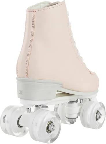 Miniatura 3 de Jessie Roller Skates for Women Men, High Top PU Leather Classic Double-Row, Indoor Outdoor, Beginner