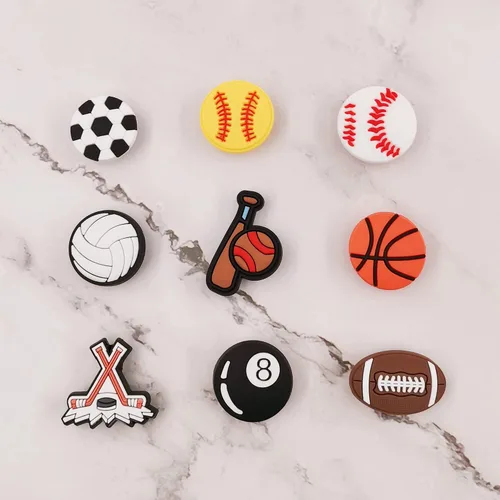 Miniatura 6 de 25 o 30 piezas de dijes para zapatos deportivos para niños y hombres, para videojuegos, camping, pesca, zuecos, decoración de zapatos, accesorios