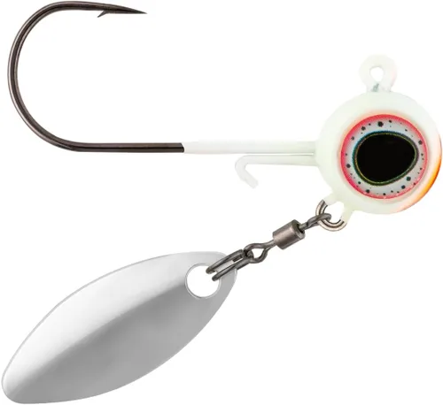 Miniatura 20 de Northland Fishing Tackle Deep-Vee Spin Jig, versátil Walleye Spinning Jig con hoja de sauce Thumper, señuelo multiespecie, cebo de pesca esencial