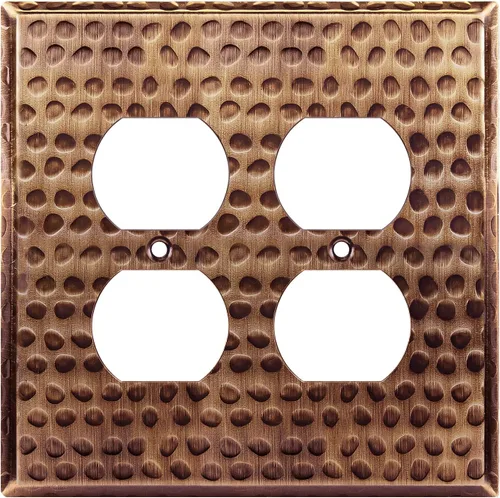 Miniatura 12 de LIDER Placa de pared de metal para receptáculo doble dúplex, resistente a los impactos/corrosión, cubierta de salida de metal, acero inoxidable 430