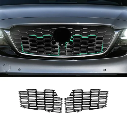 Miniatura 8 de (2 unidades/juegos) CX5 - Insertos de malla para parrilla frontal Mazda CX-5 KF Accesorios ABS Material Protector de rejilla frontal compatible