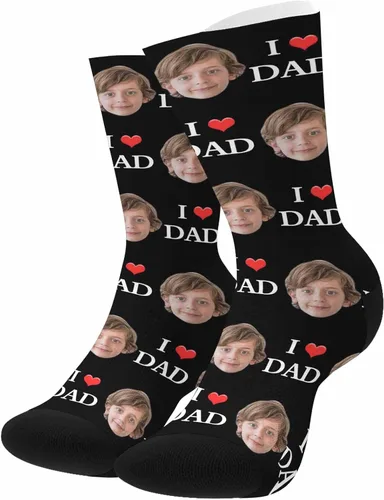 Miniatura 171 de Artsadd Calcetines personalizados para mujeres y hombres, amantes de los perros y gatos, regalos divertidos unisex personalizados